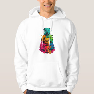 Colourful LGBT Pride Staffordshire Bull Terrier Do Hoodie