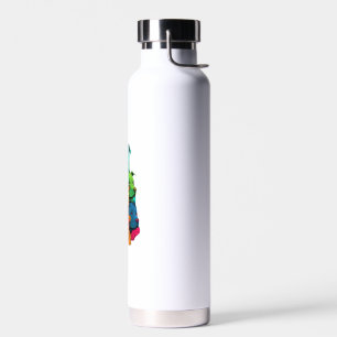 Colourful LGBT Pride Staffordshire Bull Terrier Do Water Bottle