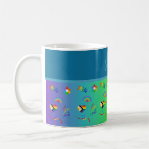 colourful lgbtq gay pride month coffee mug