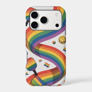 Colourful LGBTQ Pickleball Sports Paddle Design