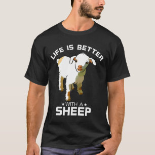 Colourful Life Is Better With A Sheep Cool Farm An T-Shirt