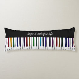 Colourful Life Music Piano Keyboard Body Pillow