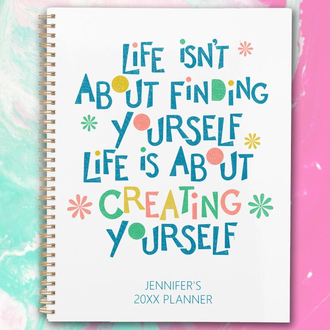 Colourful Life Quote Yearly Planner (Creator Uploaded)