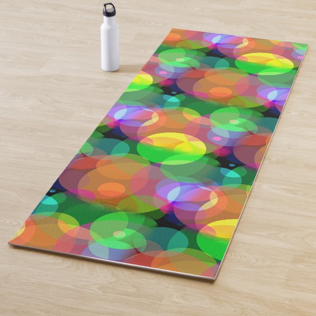 Colourful Light Bubbles Yoga Mat (In Situ)