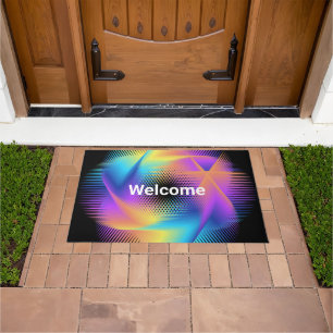 Colourful light images design - doormat