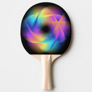 Colourful light images design - ping pong paddle