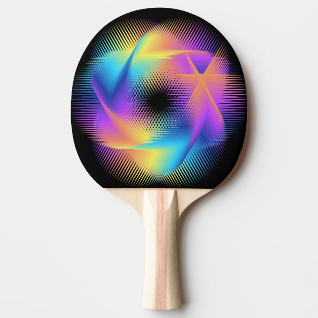 Colourful light images design - ping pong paddle (Front)