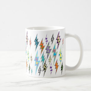 Colourful Lightning Bolt Coffee Mug