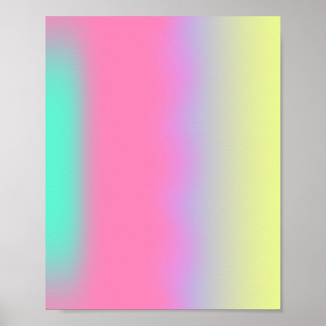 Colourful Lights Gradient Aura Poster (Front)