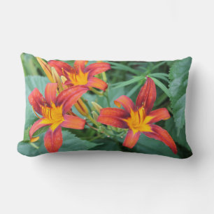 Colourful Lilies Lumbar Cushion