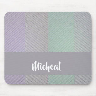 Colourful lined blocks pattern mouse pad