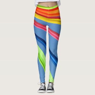 Colourful lined leggings