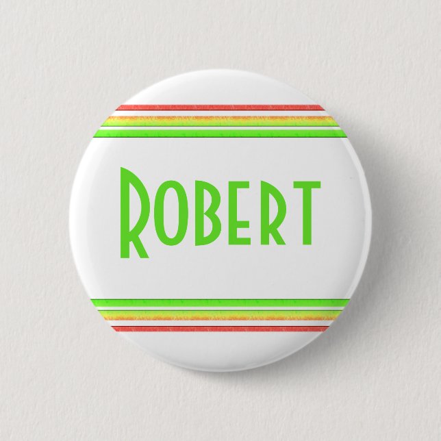 colourful lines 6 cm round badge (Front)