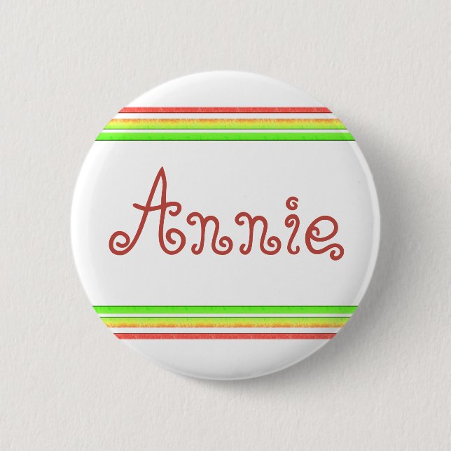 colourful lines 6 cm round badge (Front)