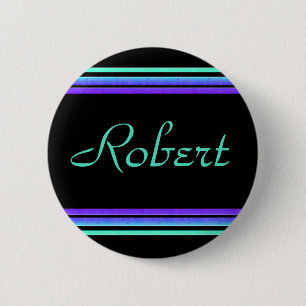 colourful lines 6 cm round badge