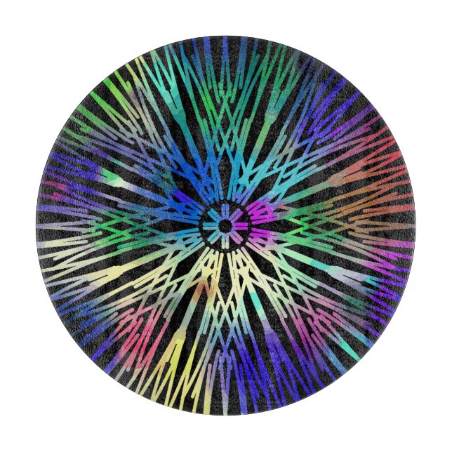 Colourful lines  cutting board (Front)