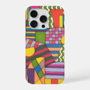 Colourful Lines of Chaos iPhone 15 Pro Case