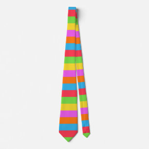 Colourful Lines Rainbow Patel Colour Tie