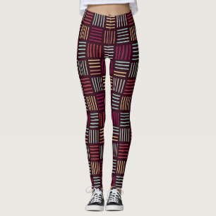 Colourful Lines Squared  Leggings