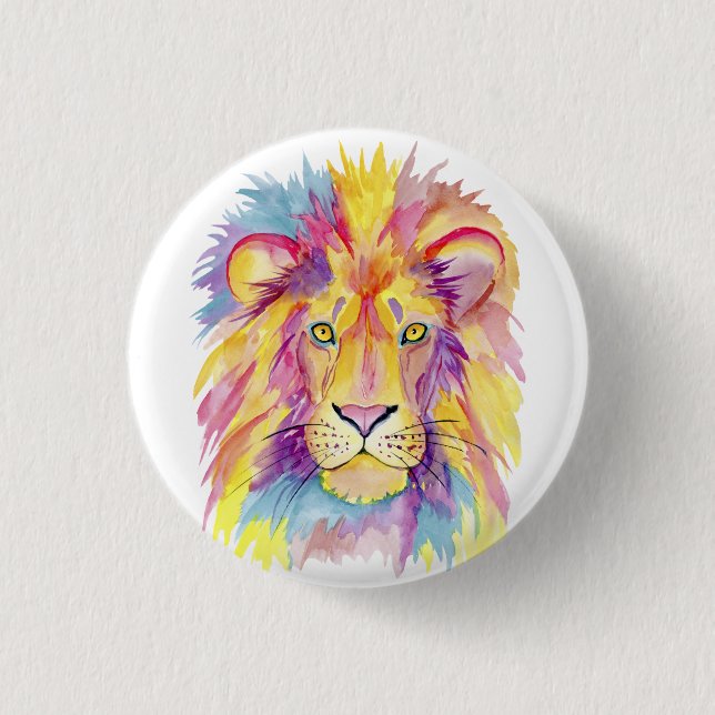 Colourful Lion Buttons (Front)