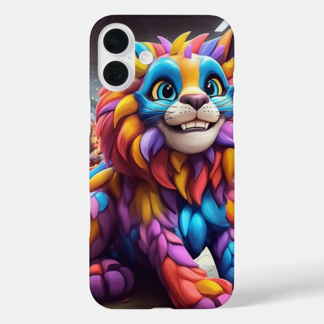 Colourful Lion Case-Mate iPhone Case (Back)