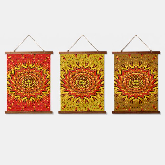 Colourful Lion Hanging Tapestry (Triple)