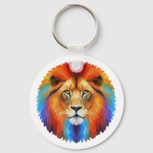 Colourful Lion Key Ring