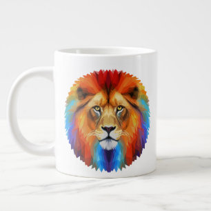 Colourful Lion Large Coffee Mug