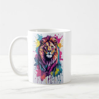Colourful Lion Mug