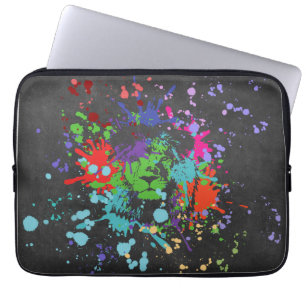 Colourful Lion Paint Artistic Splash Laptop Sleeve