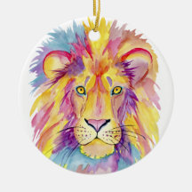 Colourful Lion Portrait
