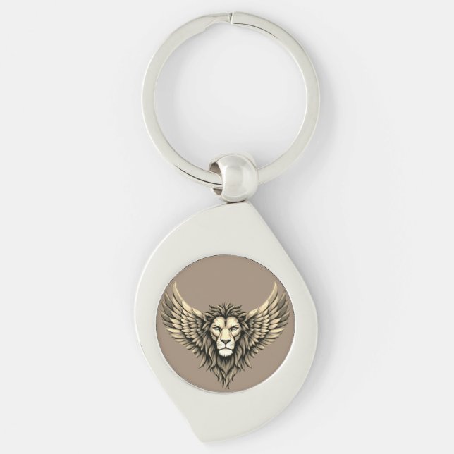 Colourful Lionheart Key Ring (Front)