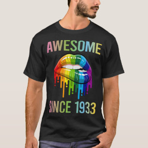 Colourful Lips - Awesome Since 1933 T-Shirt