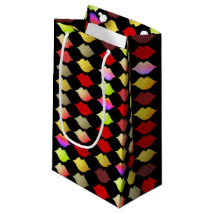 colourful lips small gift bag