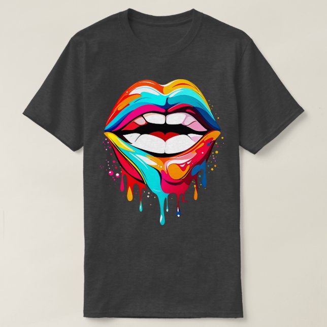 Colourful lips T-Shirt (Design Front)