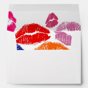 Colourful Lipstick Kisses Lip Colour Envelope