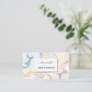 Colourful Liquid Acrylic Abstract Art Business Car Card