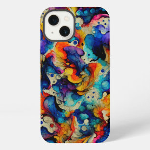 Colourful Liquid Ink Abstraction iPhone 13 Case