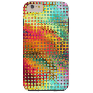 Colourful Liquid Micro Dots Abstract Pattern Tough iPhone 6 Plus Case