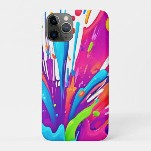 Colourful Liquid Paint Splashes iPhone 11 Pro Case