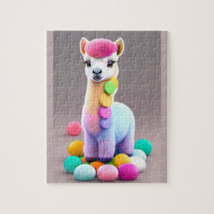 Colourful Little Alpaca Jigsaw Puzzle
