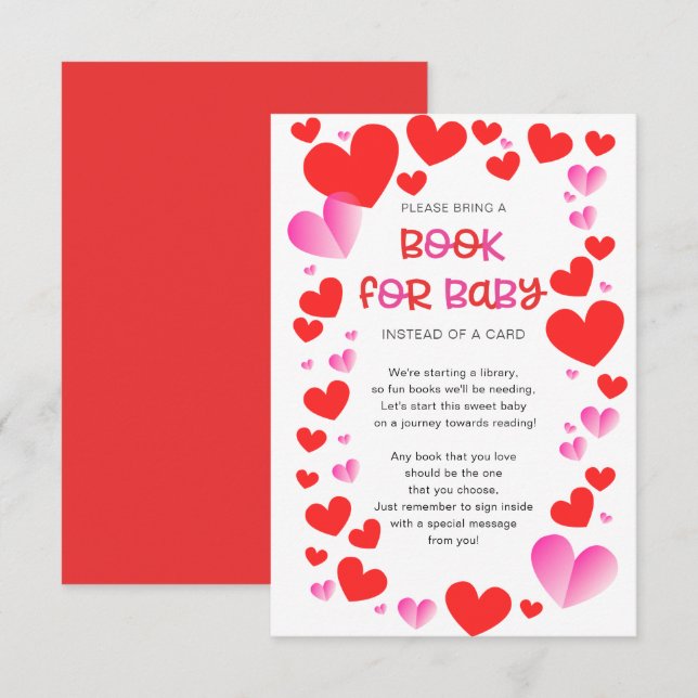 Colourful Little Sweetheart Book for Baby Enclosur Enclosure Card (Front/Back)