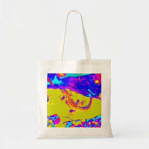 colourful lizard tote bag