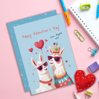 Colourful Llama Kids Classroom Valentine's Day