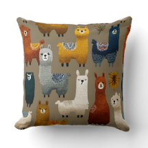 Colourful Llamas And Alpacas Mingle