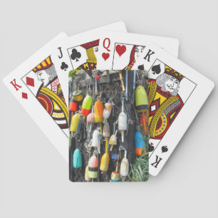 Colourful Lobster Buoys Playing Cards