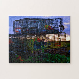Colourful Lobster Traps Jigsaw Puzzle