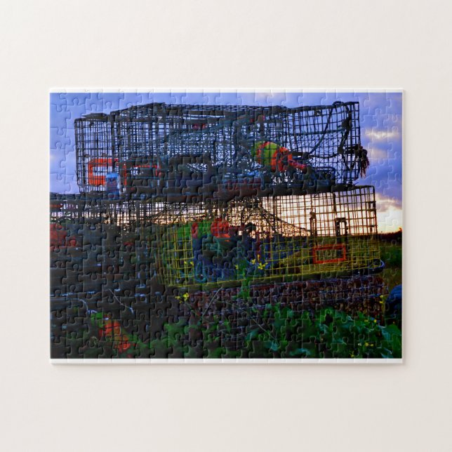 Colourful Lobster Traps Jigsaw Puzzle (Horizontal)
