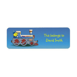 Colourful Locomotive Return Address Label