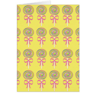 Colourful lollipops pattern